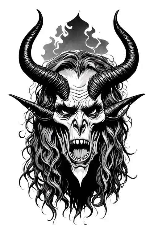 Black Sabbath devil tattoo design idea