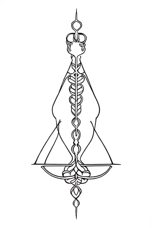 Libra vertical abdomen tattoo tattoo design idea