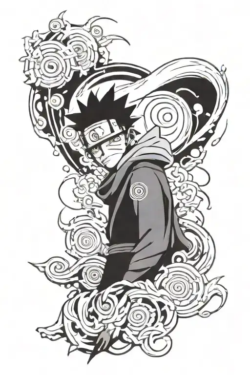 Obito Uchiha tattoo design idea