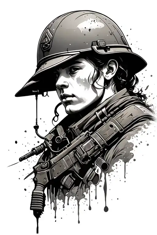 helper, soldier, adventurous, inspirational, curious, emotional, wise, selfless, compassionate and powerful tattoo design idea