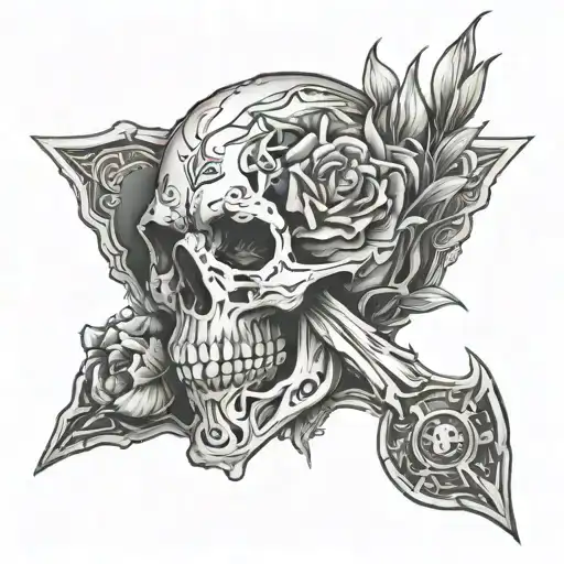 healing from a broken bone and strength tattoo design idea