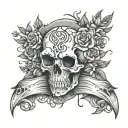 healing from a broken bone and strength tattoo design idea