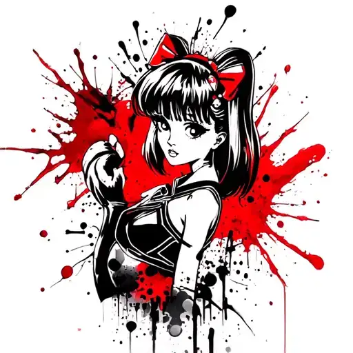 sailor moon tattoo design idea