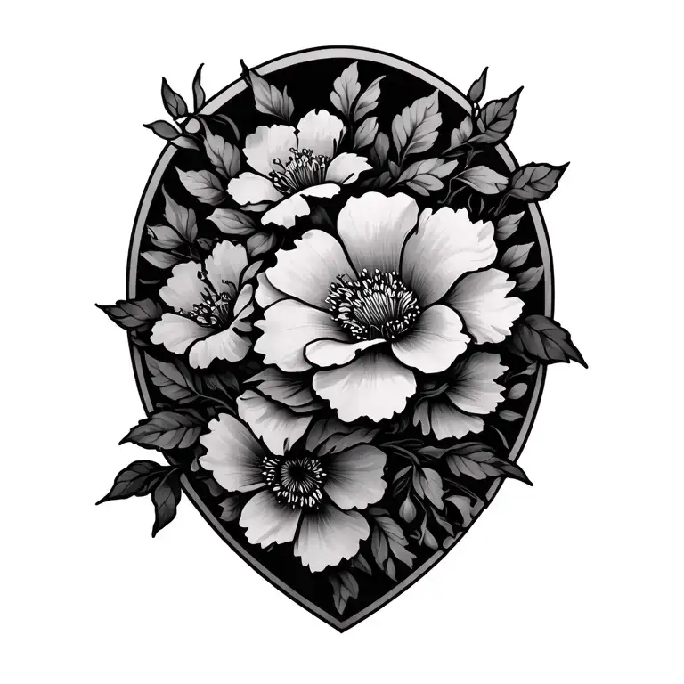 floral shoulder wrap tattoo design tattoo design idea