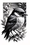 robin tattoo design idea