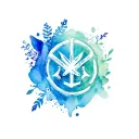 inviolable forever my punk rock symbols tattoo design idea