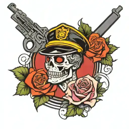 fuck the police tattoo design idea