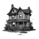 Trap House tattoo design idea