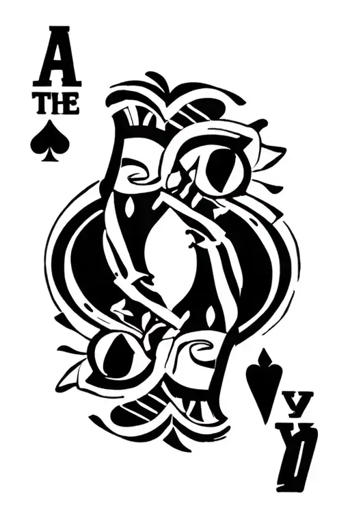 "Owned by the Black Community" "Owned by the Black Community" Queen Of Spades  tattoo design idea