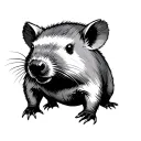 Combat Wombat tattoo design idea