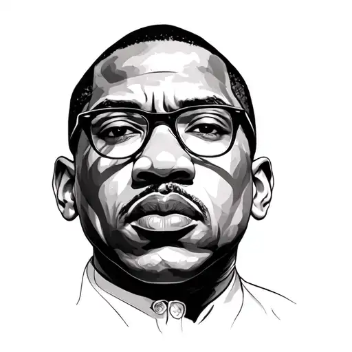 Malcolm x tattoo design idea