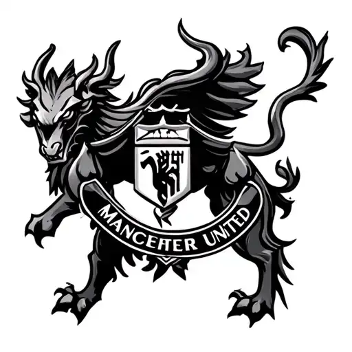 manchester united devil tattoo design idea