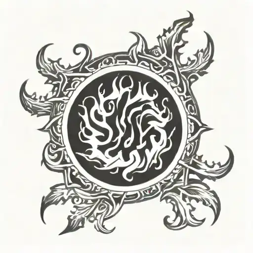 ring of fire   tattoo design idea