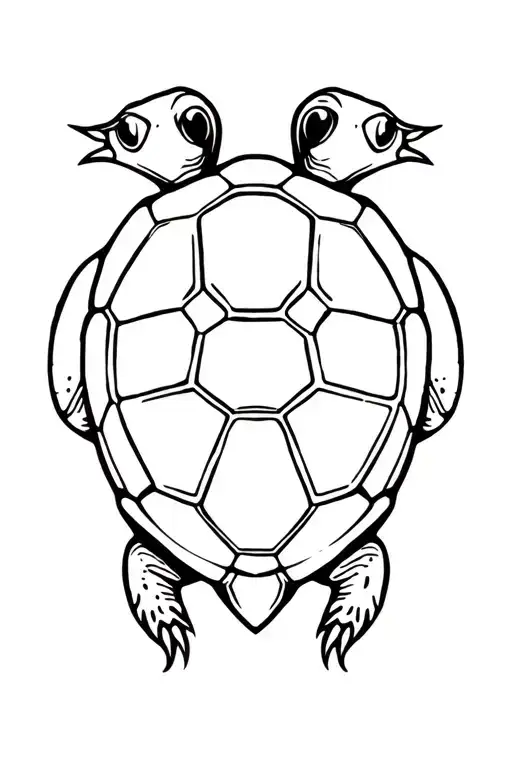box turtle tattoo design idea