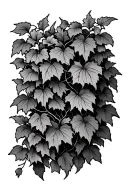 ivy vines tattoo design idea