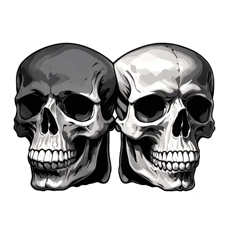 skull tattoo design idea