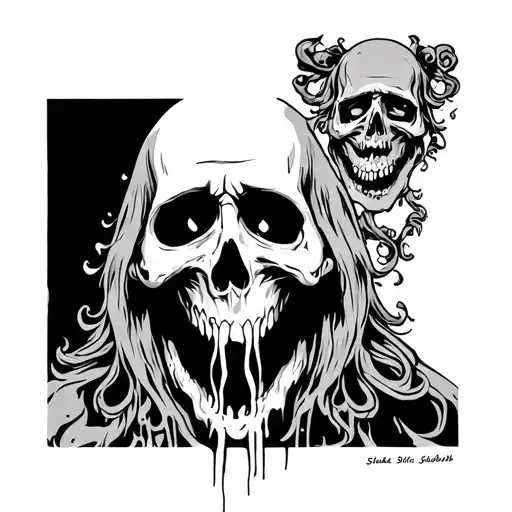 Slime black sabbath tattoo design idea