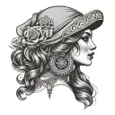 GYPSY WOMAN tattoo design idea