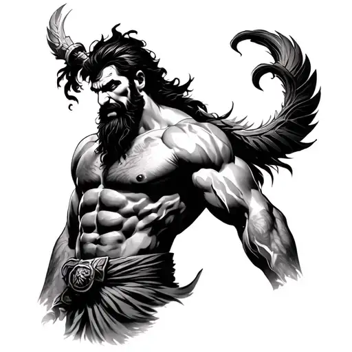 Parshuram tattoo design idea