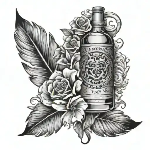 alcohol recovery  tattoo design idea