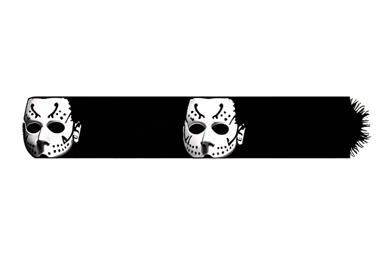 Billy's mask and face design in the movie Saw tattoo design idea