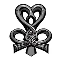 the word ECHO but an ankh instead of the 'O' tattoo design idea