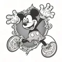 Mickey Mouse tattoo design idea