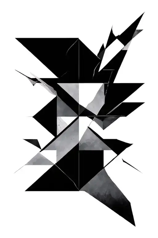 paradox geo symteric shapes tattoo design idea