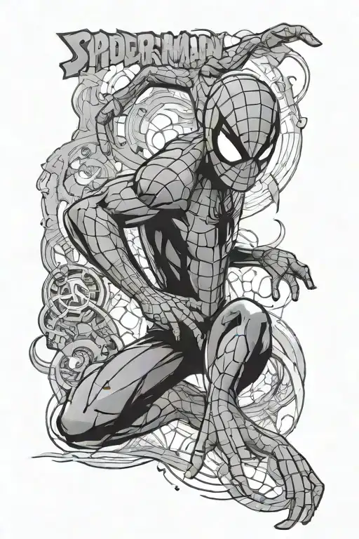 A tattoo with text that has my love for kimg kong, spiderman and music  tattoo design idea