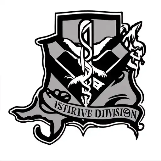 6”x6” Louisiana themed tattoo on outside of lower left leg. Add 1st infantry division patch, army medicine patch, and 1s tattoo design idea