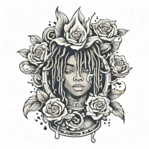 juice wrld no vanity tatto tattoo design idea