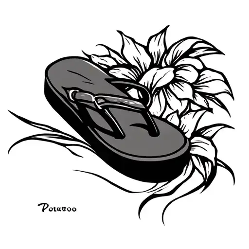 Flip Flop tattoo design idea
