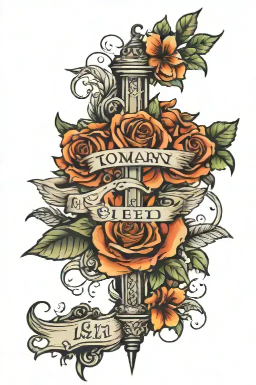 bible verse romans 8:11 tattoo design idea