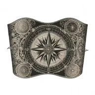 Compass arm band with Geometric tattoo design idea