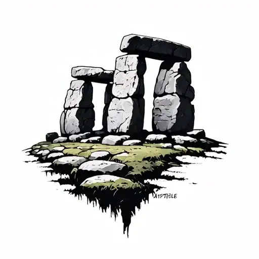 Stonehenge tattoo design idea