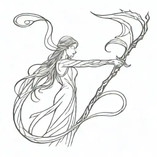 arwen galadriel tauriel eowyn sword tattoo design idea
