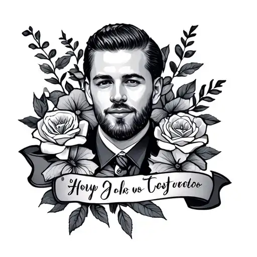 Dad Memorial tattoo design idea