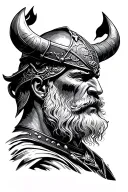 navy RAF viking warrior tattoo design idea