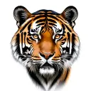 Bengal tiger tattoo design idea