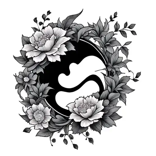 asian stomach tattoo vines and flowers for men tattoo design idea