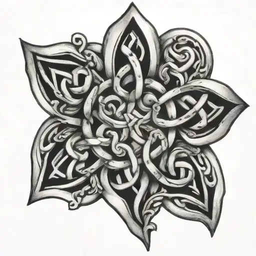 celtic dara knot tattoo design idea