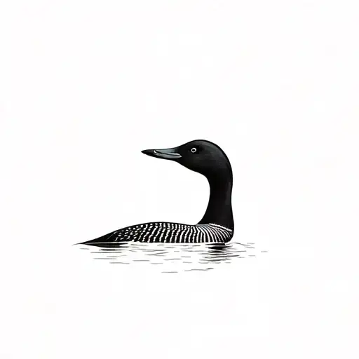 loon tattoo design idea
