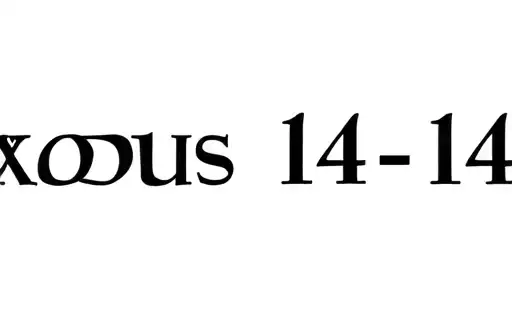 "Exodus 14-14" tattoo design idea