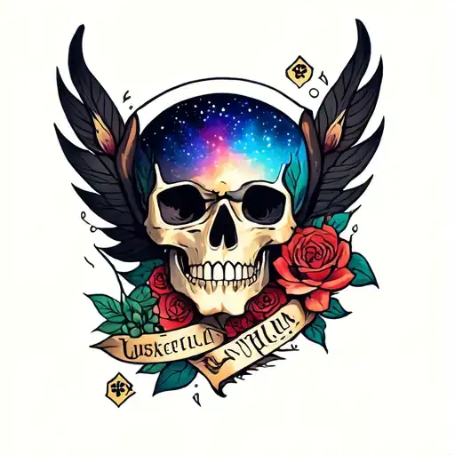 "Luca well" Galaxy tattoo design idea