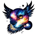 "Luca well" Galaxy tattoo design idea
