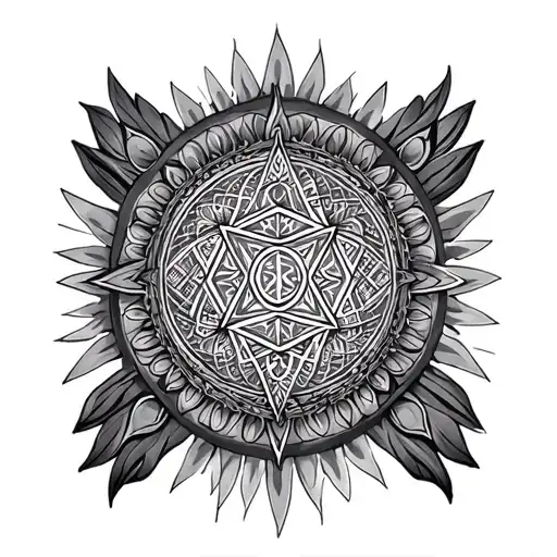 Sri Yantra tattoo design idea