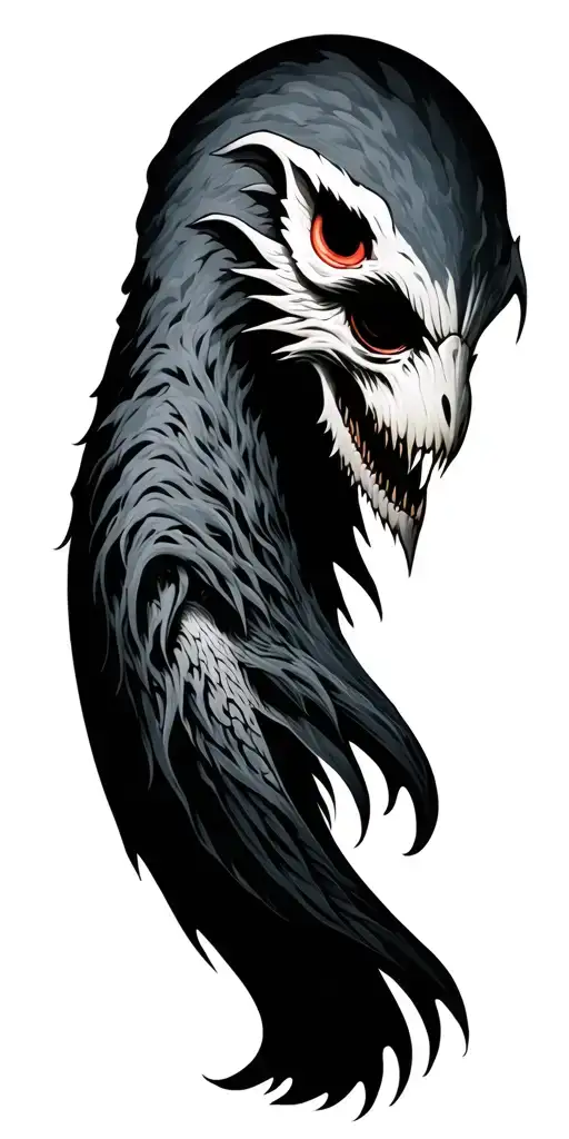 Cryptid tattoo design idea