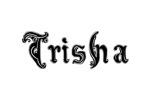 "Trisha" tattoo design idea