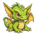 baby dragon tattoo design idea