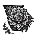 Georgia tattoo design idea
